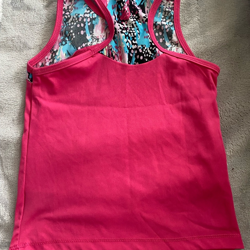 RBX Hot Pink Multi-Print Racerback Tank - Picture 3 of 3